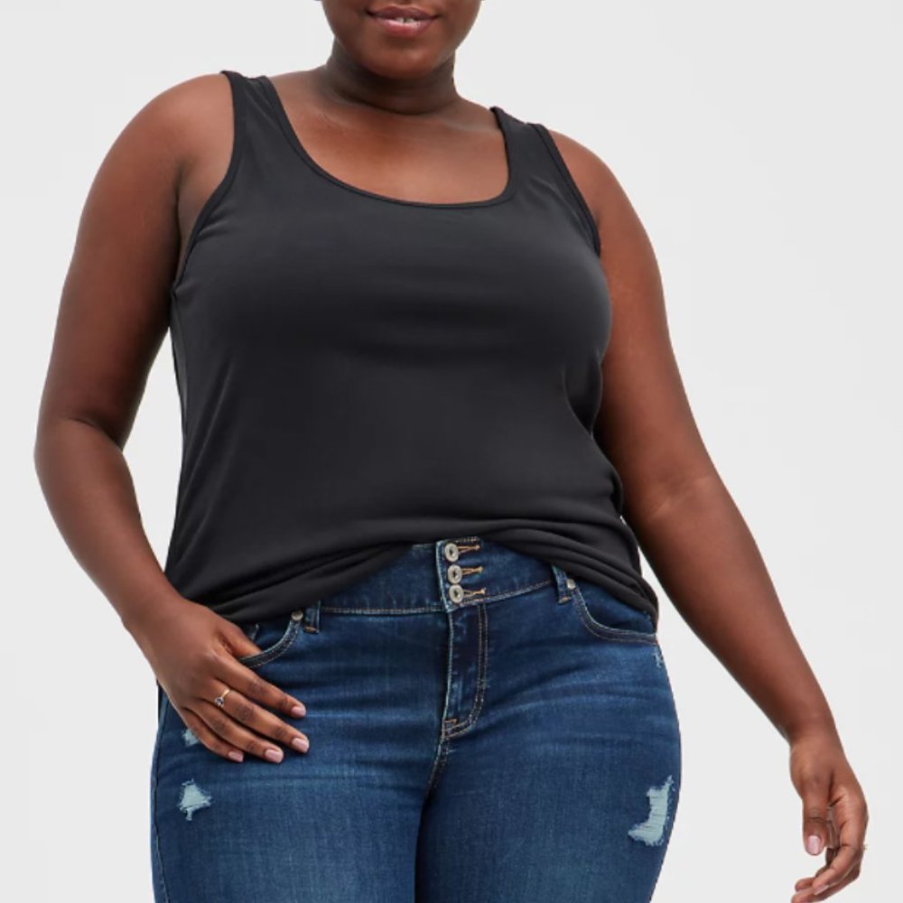 NWT Torrid Cupro Tank Black - Size 3